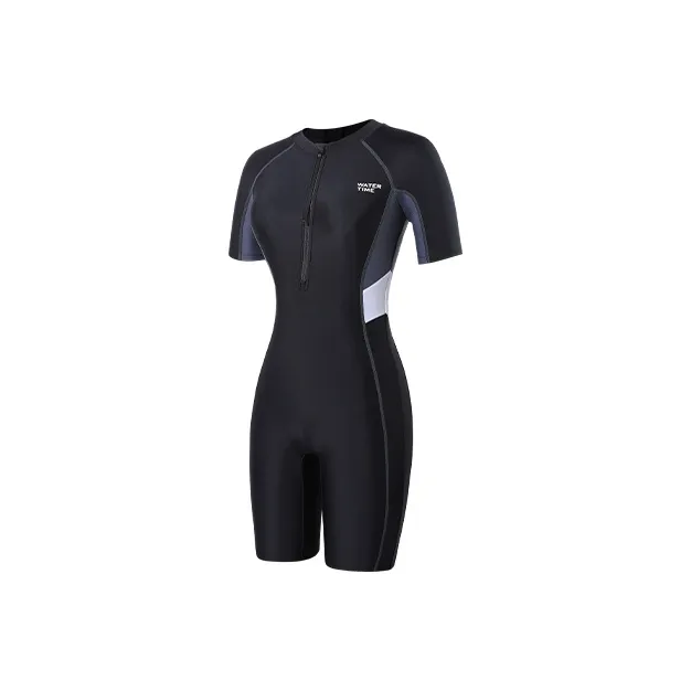 Watertime Diving Wetsuit Unisex Black White-0