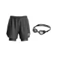 Swimming Shorts+Black Swim Goggles