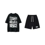 Black Top+Black Shorts