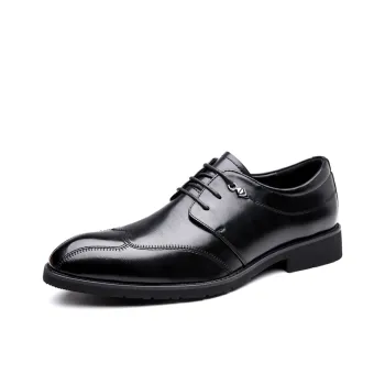 EGCHI Dress Shoes Unisex Low Top Black