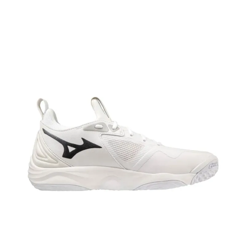 Mizuno Wave Momentum 3 Anti Slip Wear Resistant Low Top Training Shoes Unisex White Black-2