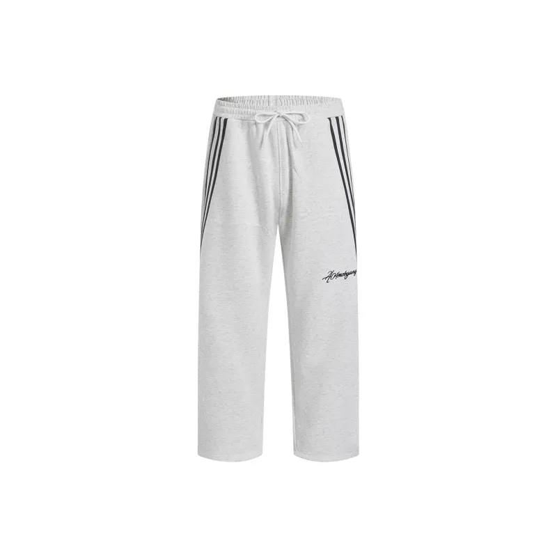 404MOB GANG Casual Pants Unisex Light Gray-0
