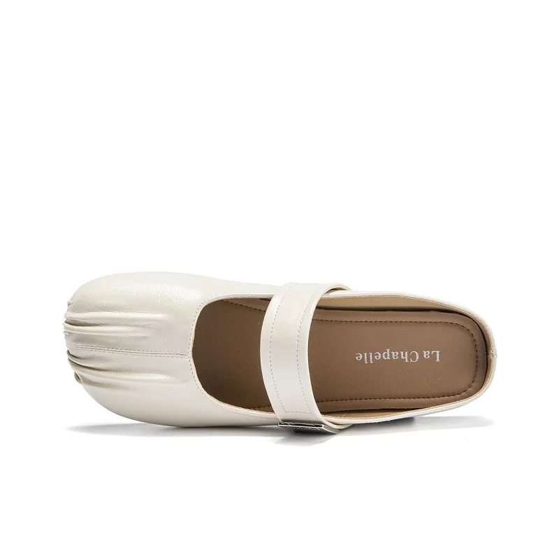 La Chapelle Antibacterial, Slip Resistant, Abrasion Resistant Closed Toe Slippers Women's Beige-2