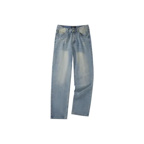 Grognak Apparel Jeans White Light Blue
