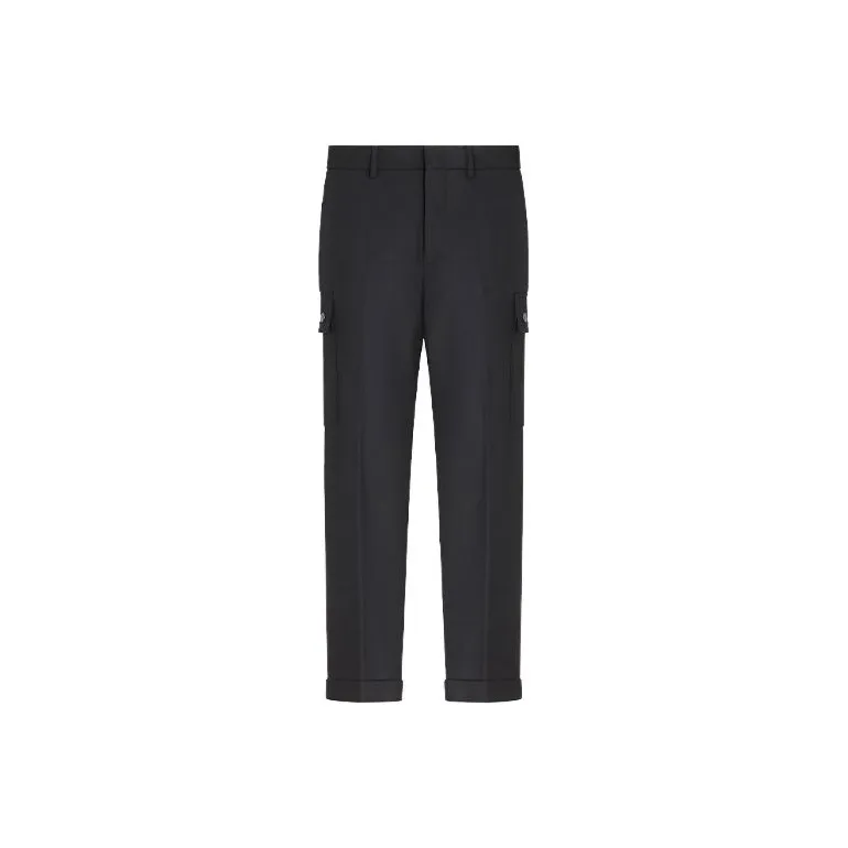 ETRO Cargo pockets Wool Tapered Trousers-0
