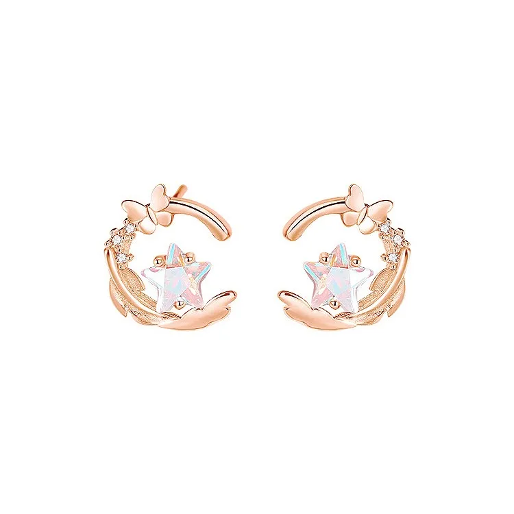 GIFT&CO S925 Silver Stud Earrings Women's-5