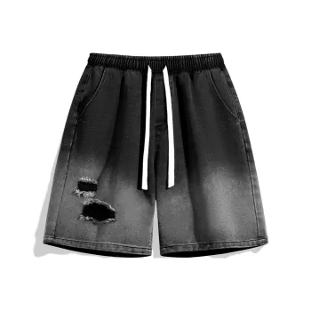 NOTFORMAD Denim Shorts Unisex Black