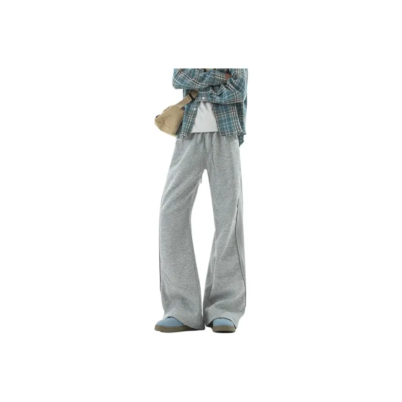 TESTUNG Casual Pants Unisex White Heather Gray-10