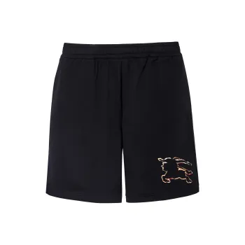 Burberry Check Ekd Cotton Shorts