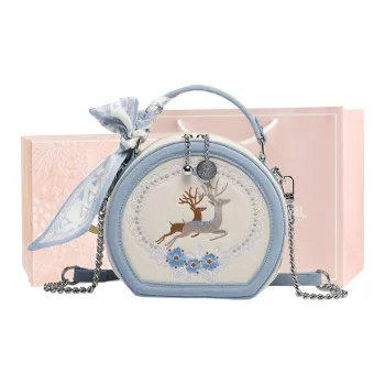 MISS GAIL Synthetic Leather Shoulder Bag, Crossbody Bag, Handbag Women's Blue