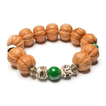 CUIJING Monkey Head Walnut Bracelets Men's