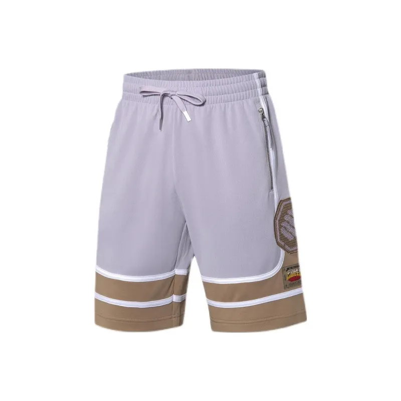 LINING Casual Shorts Men Light Vine Purple-0