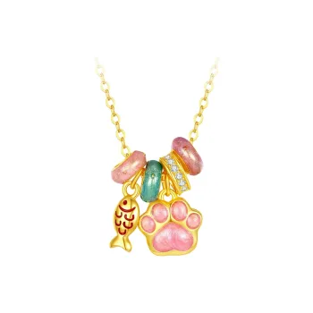 Nine Music 925 Sterling Silver Necklaces Women's