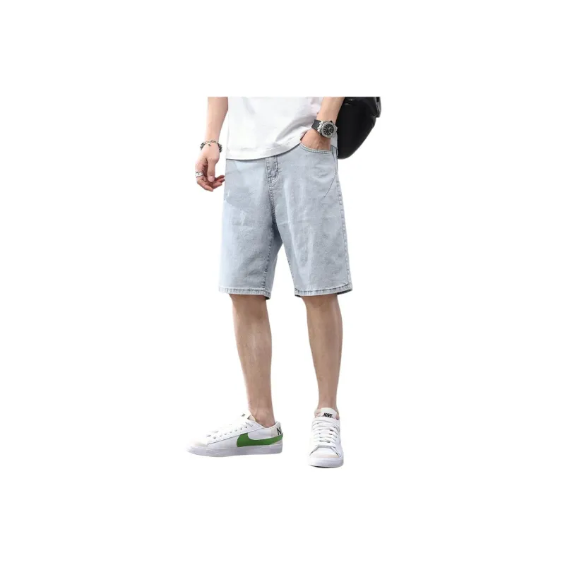 SUNDANCE Denim Shorts Men's Light Blue-0