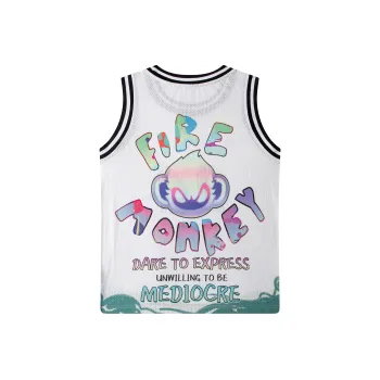 FireMonkey Basketball Jerseys Unisex White
