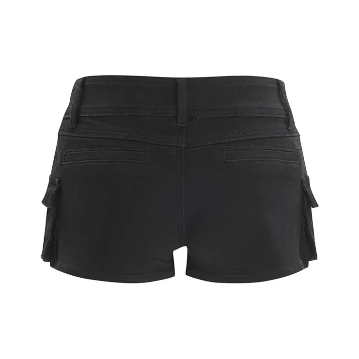 ZAZN Denim Shorts Women's Black-1