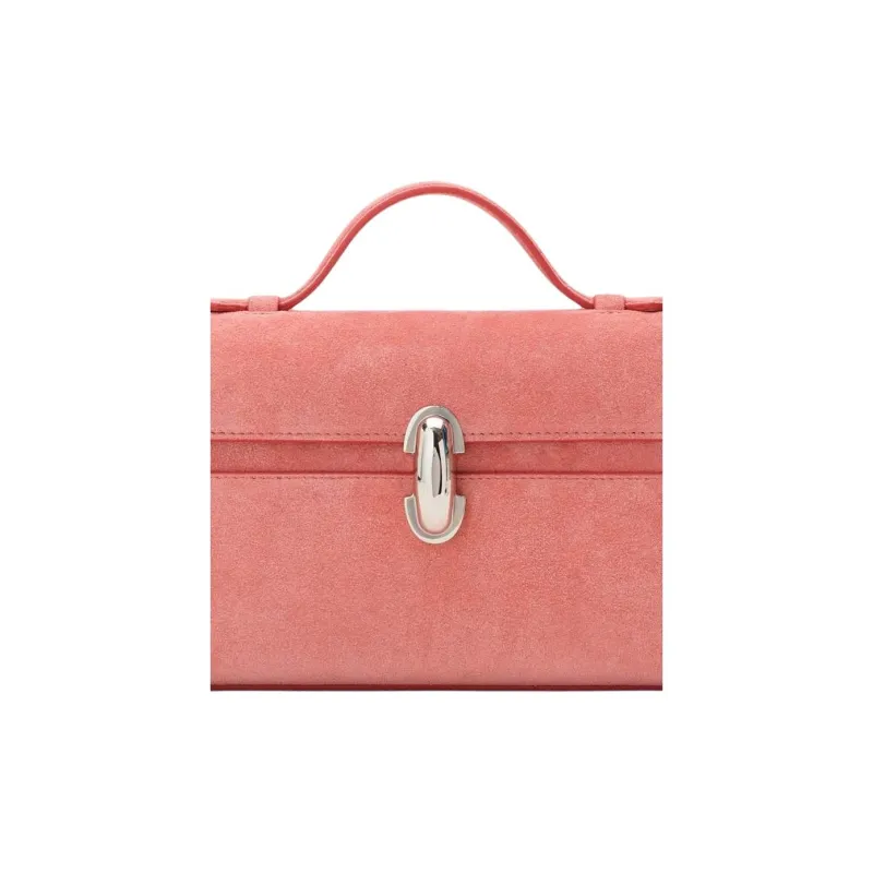 SAVETTE Calfskin Handbag Women's Camellia Multicolor-3