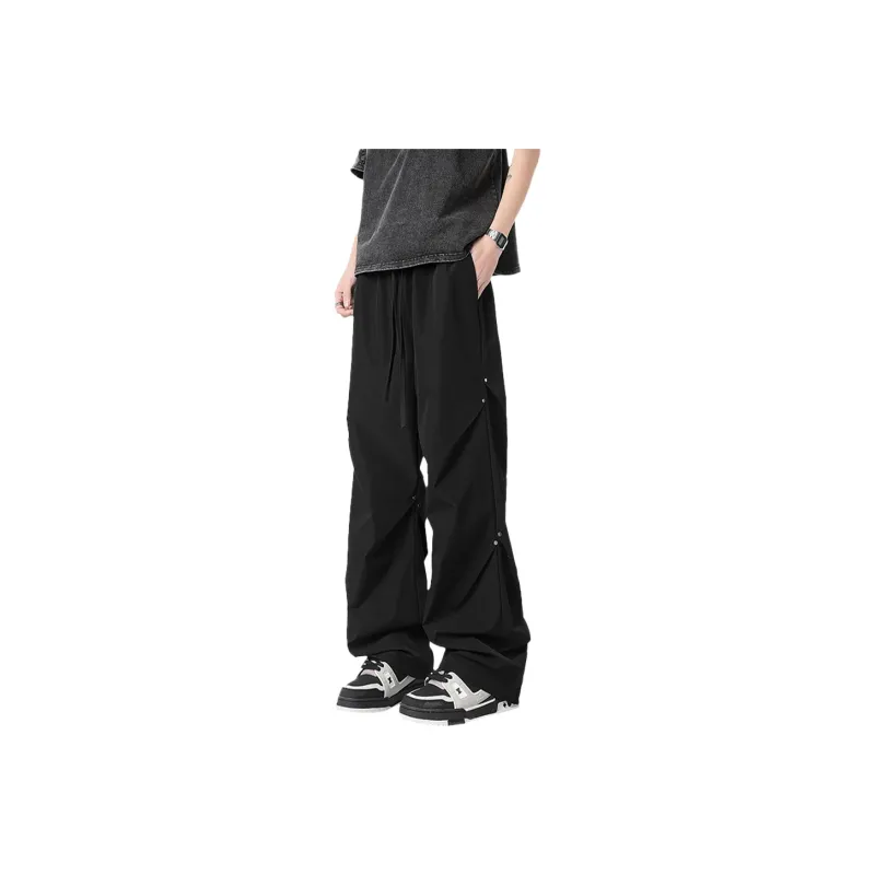 FASTFISH Casual Pants Unisex Black-0