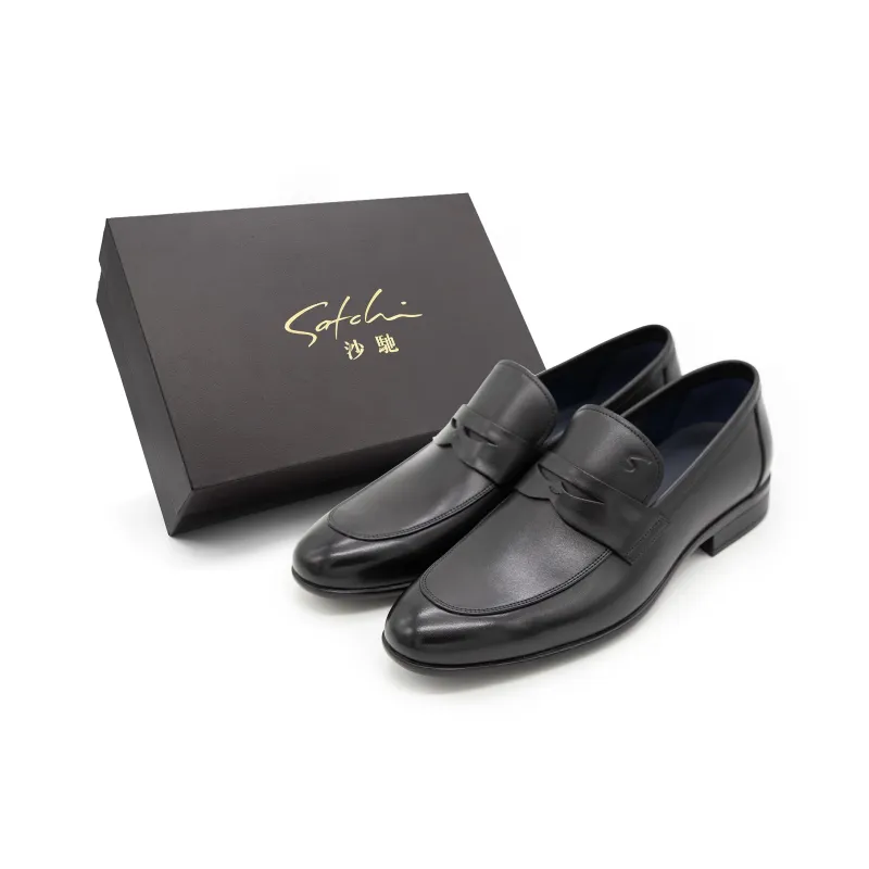 Satchi Dress Shoes Men Low Top Black-0