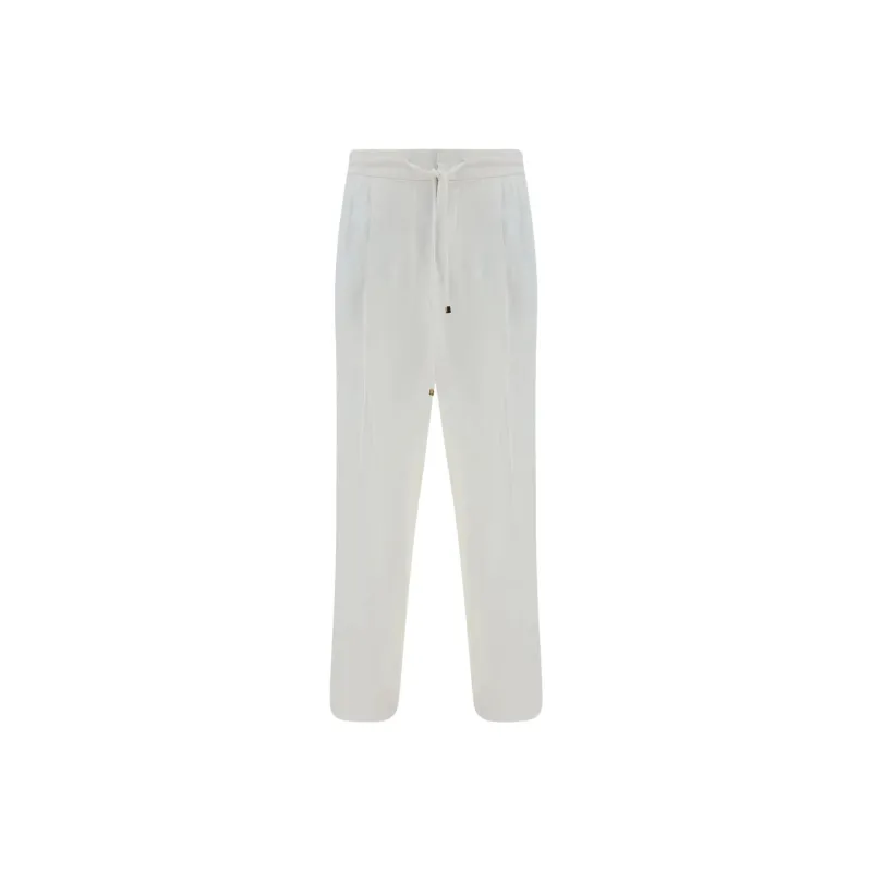 Brunello Cucinelli Drawstring Elastic Waist Pants-0