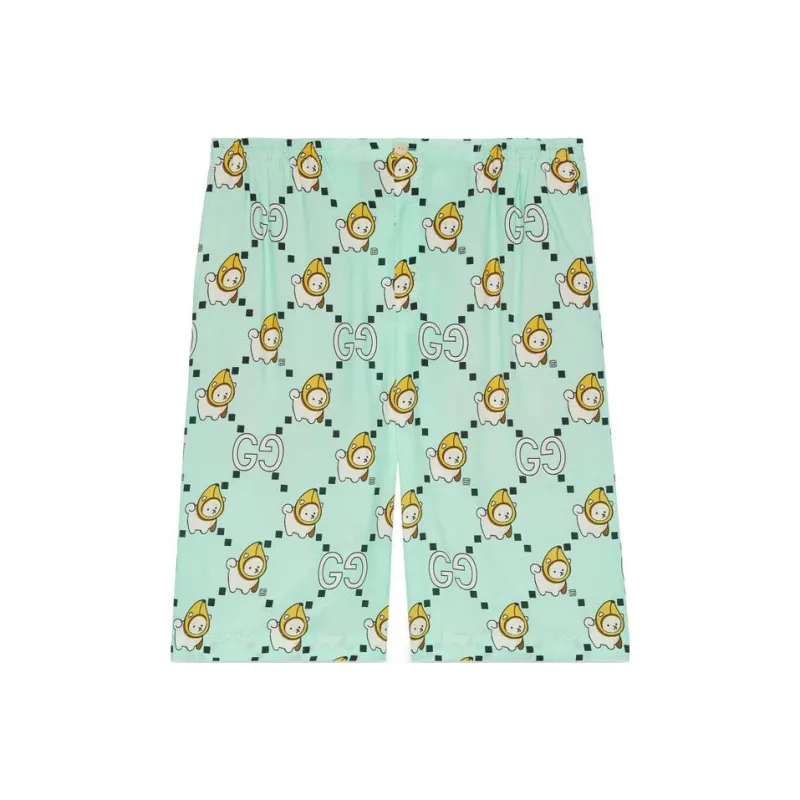GUCCI Casual Shorts Men Teal-0