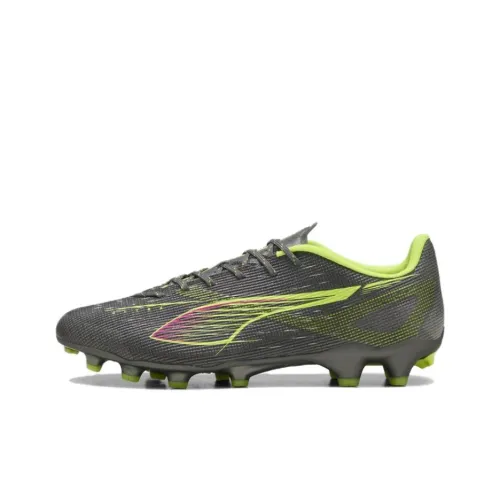 PUMA Ultra 5 Pro Slip Resistant Soccer Shoes Unisex Silver Yellow