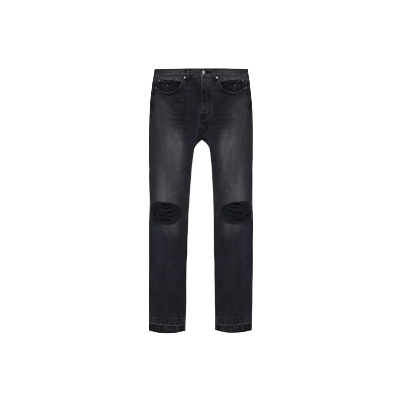 RHUDE Distressed Relaxed Fit Jeans-0