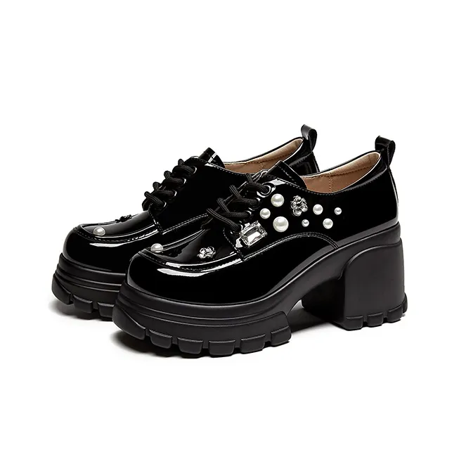 DAPHNE Chunky Heel High Heels Women's-2