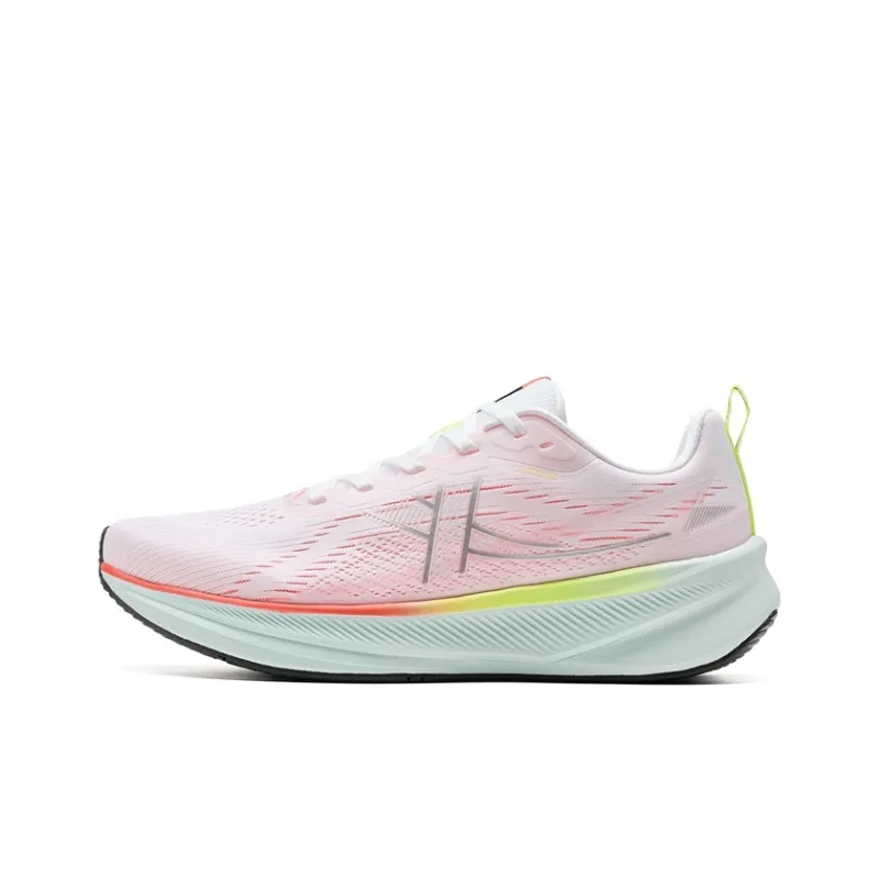 XTEP 6.0 Speed Cushioning, Wear Resistant Low Top Casual Training Running Shoes Men's Classic White Laser Red-0