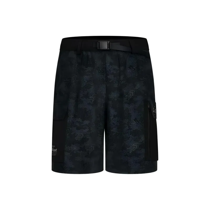 Biyin Leufen Casual Shorts Men's Black-0