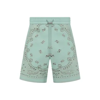 AMIRI Leather Bandana Shorts