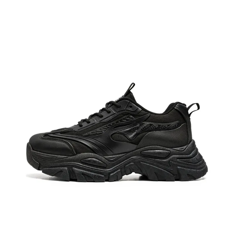 Medd Chunky Sneakers Men Low Top Black/White/Beige-5