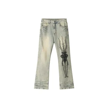 XINYINSU Jeans Unisex Yellow Mud The Last Bash
