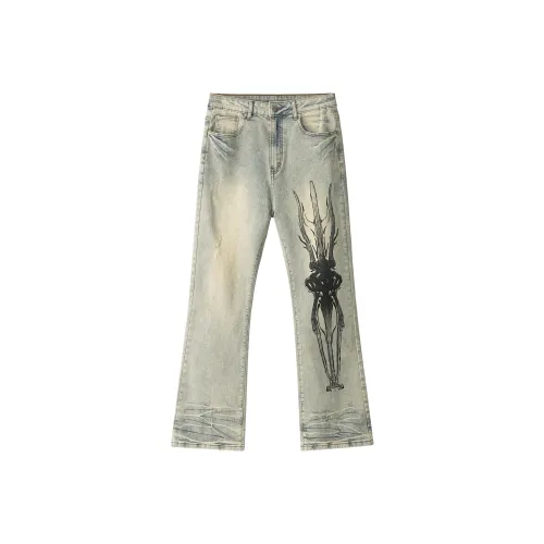 XINYINSU Jeans Unisex Yellow Mud The Last Bash