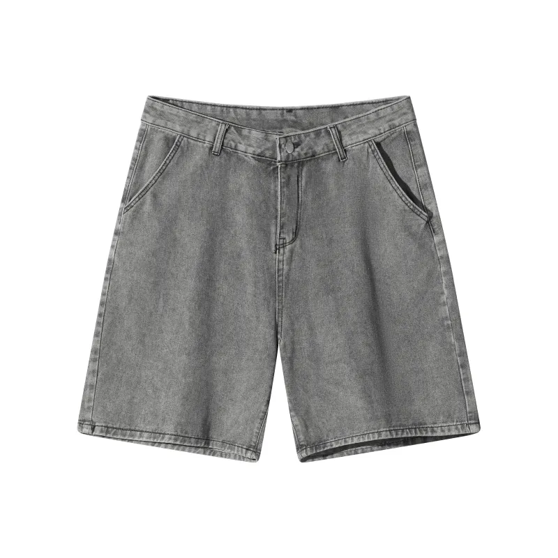 Trendy Denim Shorts American Vintage Luxury Streetwear Minimalist Style Unisex-0