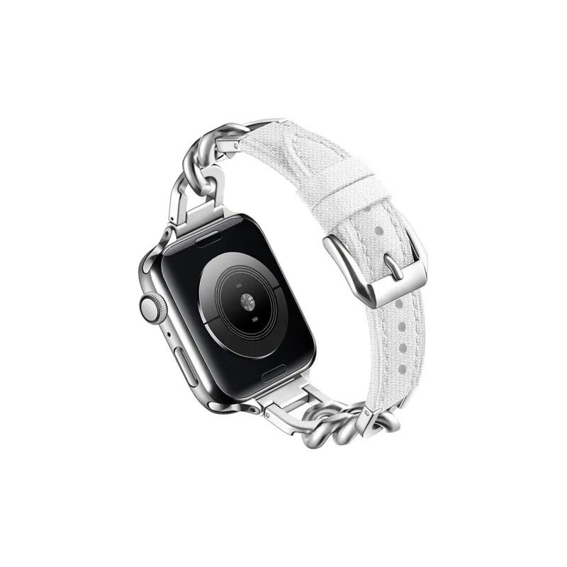 ZHENGGUANG Watch Band Apple Compatibility Artificial Leather Material-2