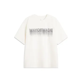 LiNing T Shirt Men's Champagne White
