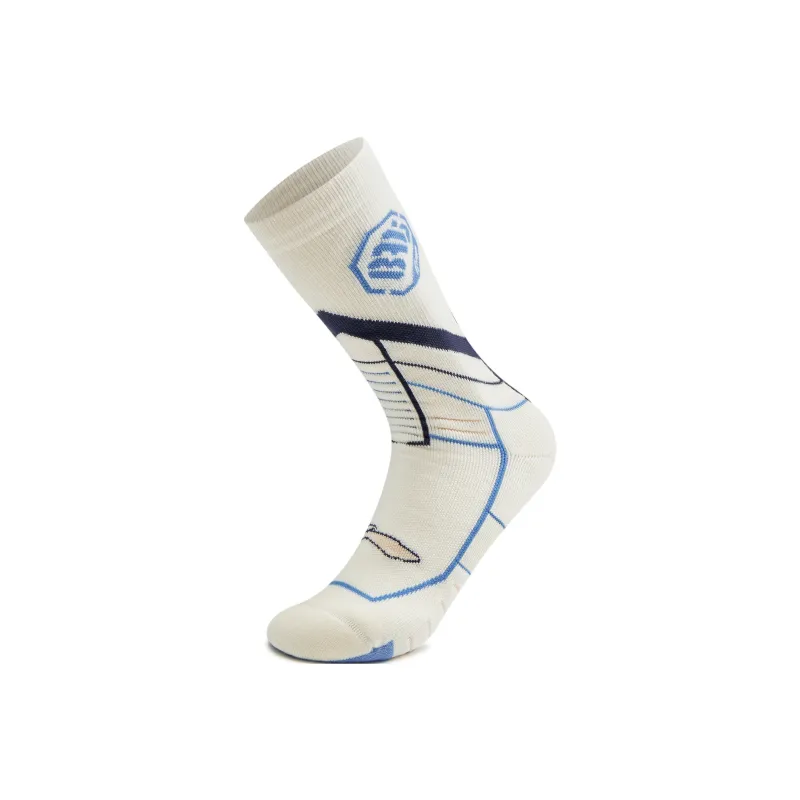 LiNing Basketball Socks Unisex 1 Pack Ecru/Empty Blue-2