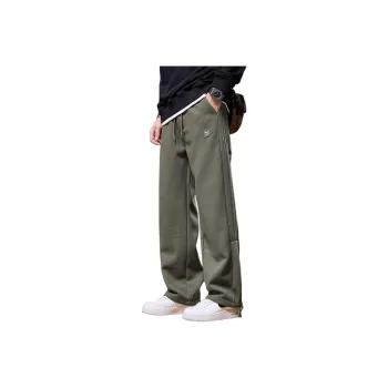 Tonlion Casual Pants Unisex Gray Pea Green
