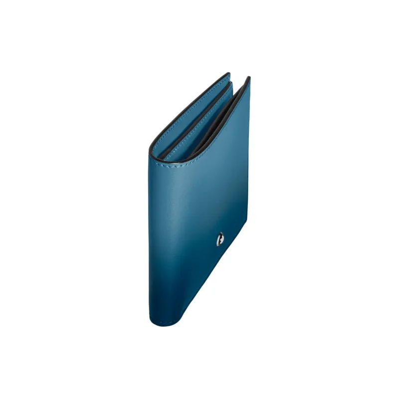 MONTBLANC Meisterstuck Leather Wallet Men's Ink Smoky Blue-1