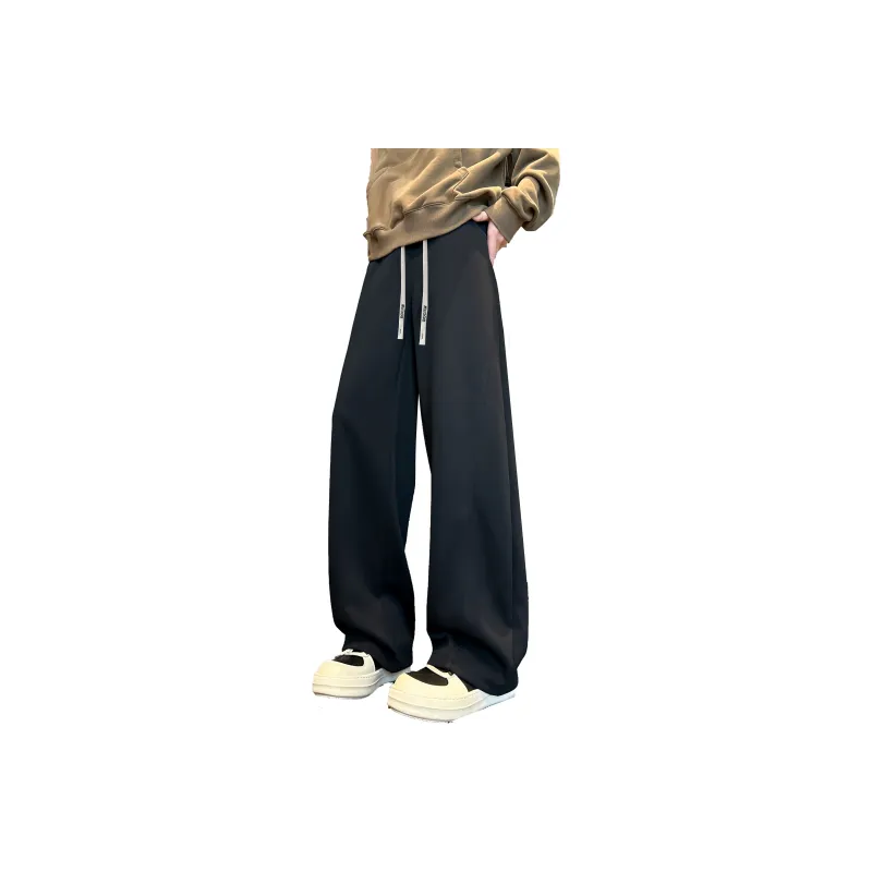 WKOOG Casual Pants Unisex Black-4