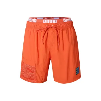 PUMA Beach Shorts Men Orange Red