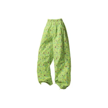 ROOMBOSE Casual Pants Unisex Green