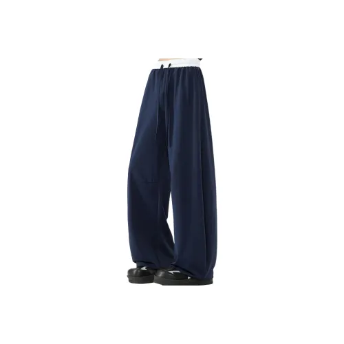 MARK WAFFLE Knitted Sweatpants Unisex Black