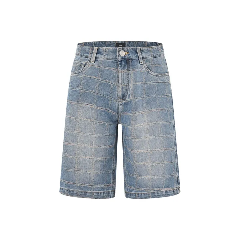 RARE Denim Shorts Men Denim Blue-0