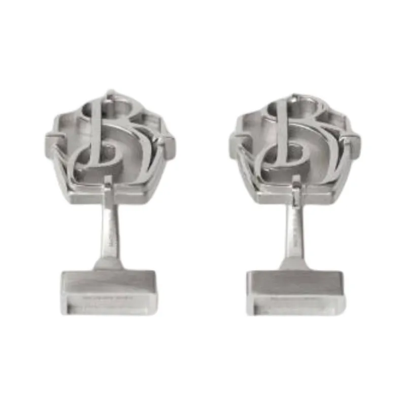 Burberry 925 Sterling Silver Cufflinks Men's Silver-0