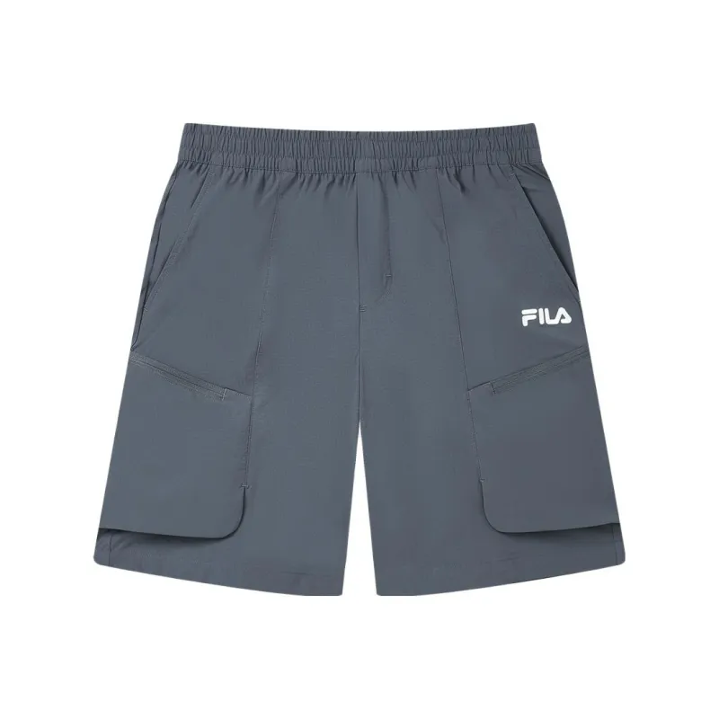 FILA Casual Shorts Men Gray-0