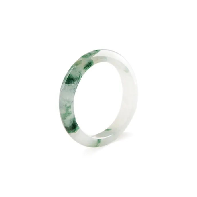 Yuanyanghuangjin Glutinous Jade Jadeite Rings Unisex-0