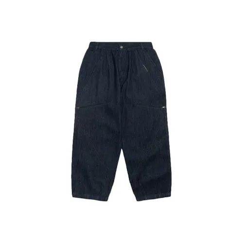 PHANTACI 블루 남성 캐주얼 팬츠