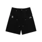 Black Tough Metal Logger Shorts
